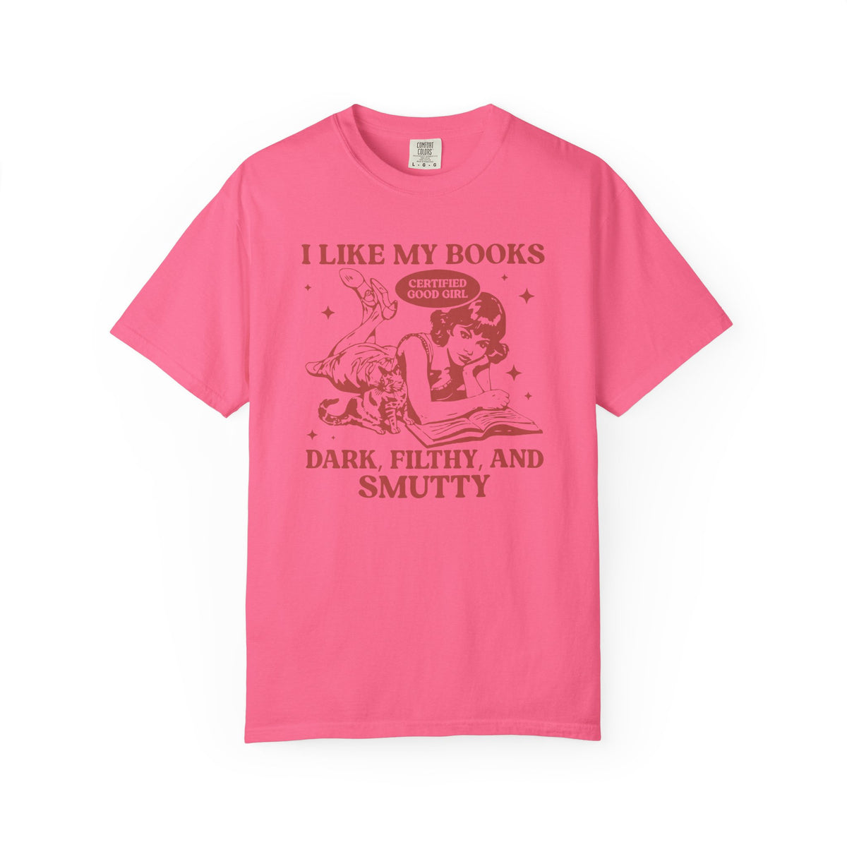 I Like My Books Spicy Comfort Colors T-shirt