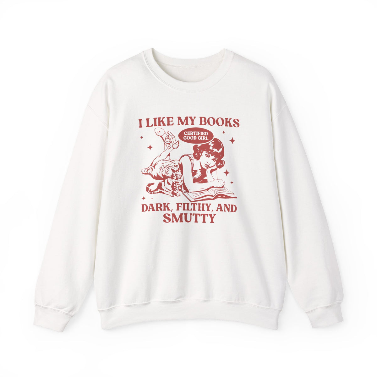 I Like My Book Spicy Crewneck Sweatshirt