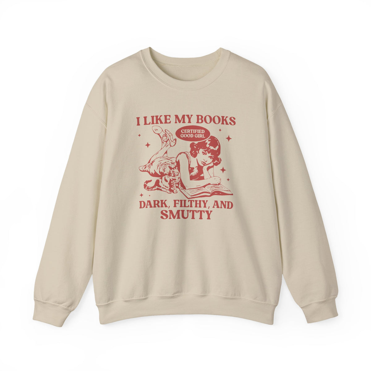 I Like My Book Spicy Crewneck Sweatshirt