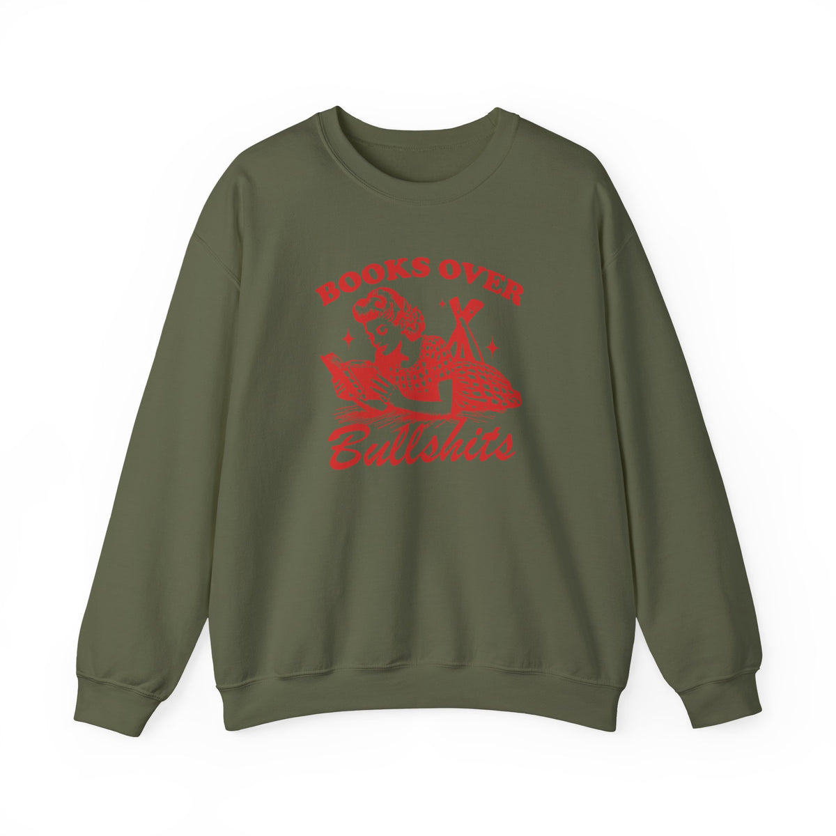 Books Over BS Crewneck Sweatshirt