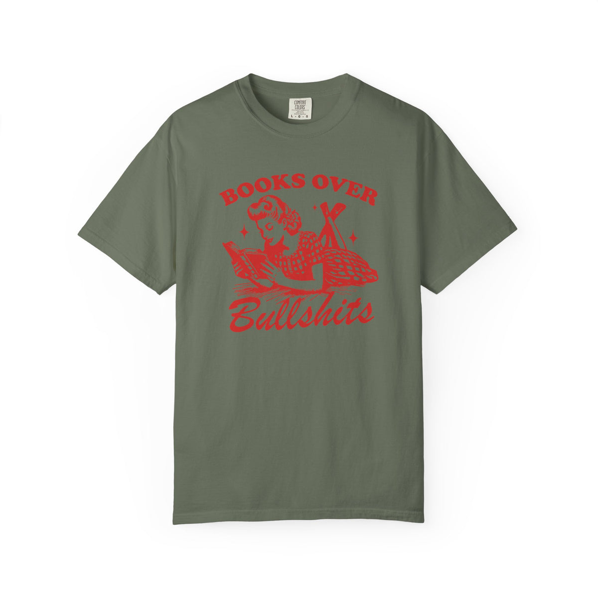 Books Over Bullshit Comfort Colors T-shirt